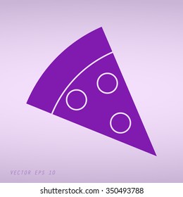 Violet Pizza vector icons 