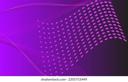 violet purple color lines waves curves soft gradient abstract background