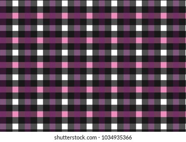 Violet and purple Gingham pattern. Texture from rhombus/squares for - plaid, tablecloths, clothes, shirts, dresses, paper and other textile products
