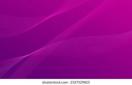 violet purple lines curve wave with smooth gradient abstract background