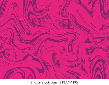 Violet Purple Liquid Paint Ebru. Colorful Repeat Grunge Vector Illustration. Magenta Seamless Abstract Graphic Ink. Pastel Repeat Decoration Vector Background. Purple Oil.