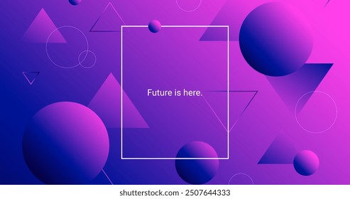 Violet purple shades triangles spheres vector design in eps 10
