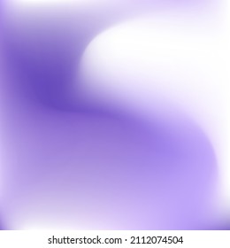 Violet Purple Spotlight Fluid Gradient Background. White Color Vibrant Watercolor Blurred Texture. Cold Lavender Liquid Curve Background. Pastel Paint Dynamic Trendy Fashion Swirl Gradient Mesh.