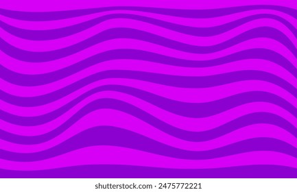 Violette violette Streifen Linien Wellenkurven Abstrakter Hintergrund