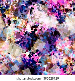 Violet, purple and white. Grunge texture. The effect of blur and watercolors. Vector seamless abstract pattern