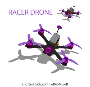 violet Racer drone quadrocopter