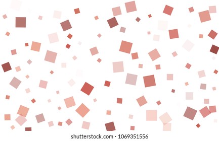 Violet, Red and Brown Confetti in the Form of Rectangles on White Background