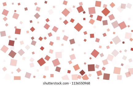 Violet, Red and Brown Confetti in the Form of Rectangles on White Background