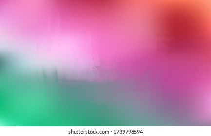 Violet, red and green wallpaper. Soft and blurred wrapped abstract gradient background.