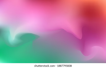 Papel pintado violeta, rojo y verde. Fondo de gradiente abstracto suave y borroso.
