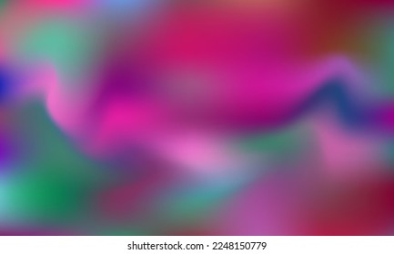 Violet, red and green wallpaper. Soft and blurred wrapped abstract gradient background.