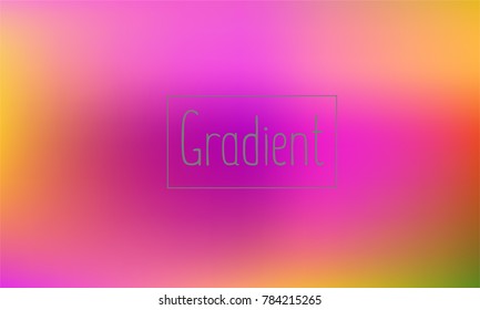 Violet, Red, Yellow and Green Gradient with Text