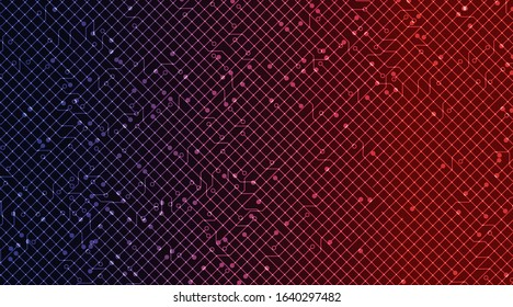 Violet and RedTechnology Background,Hi-tech Digital and network Concept design,Vector illustration.