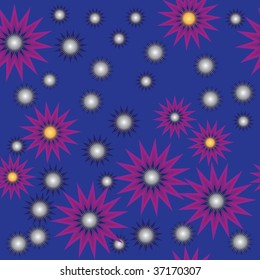 Violet repeating flower background