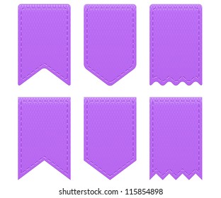 Violet retro ribbons a tags