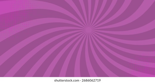 Violet retro striped abstract background. Vintage radial art print. Bright purple pop vector artwork pattern for your design and ideas