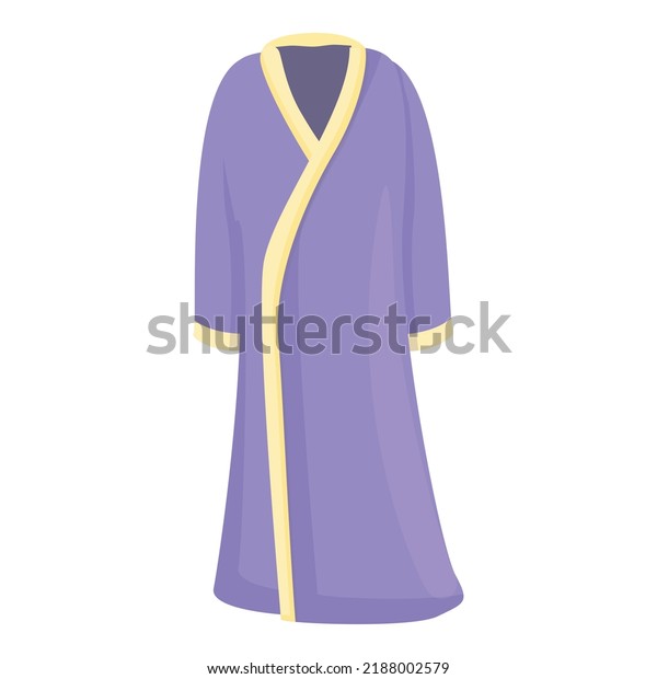 Violet Robe Icon Cartoon Vector Fabric Stock Vector (Royalty Free ...