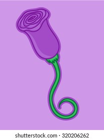 Violet rose art