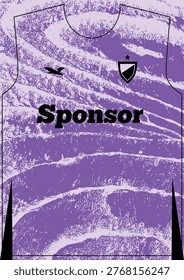 Violet Salmon Football Jersey Pattern