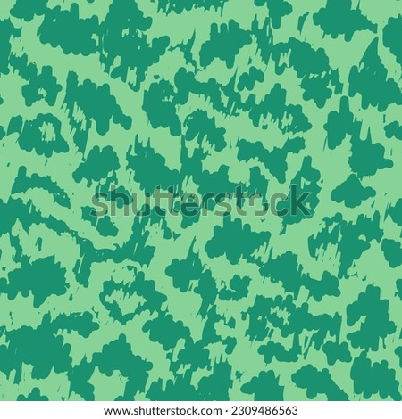 Violet Seamless Grunge Graphic Wallpaper. Yellow Repeated Retro Vector Print. Camouflage Leaves Pastel  Seamless Pattern. Multicolor Repeated Digital Vector Illustration.