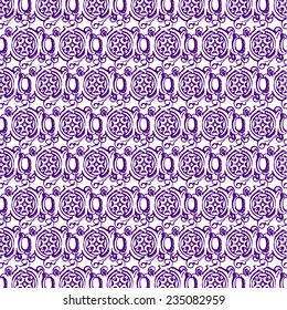 Violet seamless pattern for design. Vector Illustration 