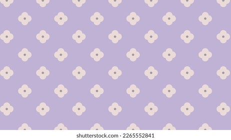 Violet seamless pattern with flowers