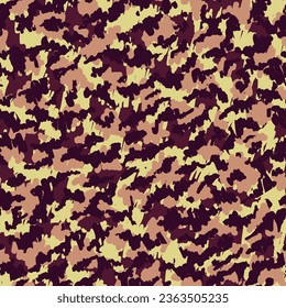 Violet Seamless Urban Graphic Graffiti. GoldBlue Repeated Abstract Vector Texture. Vivid Seamless Modern Graphic Wallpaper. Blue  Seamless Pattern. Camouflage Clothes