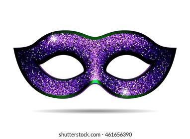 Violet shining carnival mask