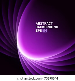 Violet smooth light lines vector background