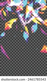 Violet Spark Background Transparent Vector. Spot Defocused Texture. Bright Glitz Design. Blur Warm. Shimmer Concept Wallpaper.