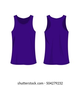 Violet sport top isolated vector