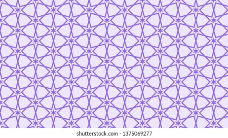 Violet Stars Pattern Background Vector Illustration