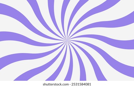 Violet Sunburst background. Radial Spiral Background with Comic Retro Rays. Perfect for Creating Banners, Posters, Advertising and Graphic Designs, Ideal for Vintage and Retro-Themed Projects