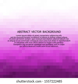 violet template for presentation, layout for advertising, banner. pixel design. Polygonal style. Vector graphics. Abstract background.