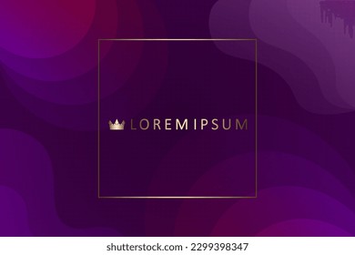 Violet tint illustration from circles and oval abstract shapes