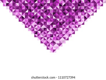 Violet triangle pattern abstract background