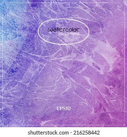 Violet vector watercolor background