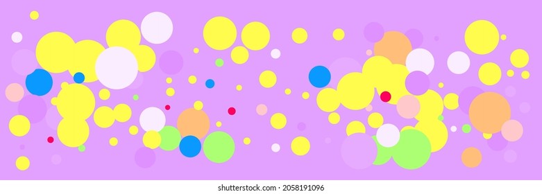 Violet Vibrant Children Bright Purple Circles Composition. Red Vivid Pastel Light Multicolor Dark Illustration. Yellow Play Beige Lavender Rainbow Wallpaper. Color Blue Kids Green Pink Print.