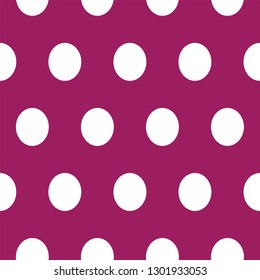 Violet Vintage seamless background with Big polka dot pattern. Vector illustration.