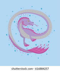 Violet water dragon