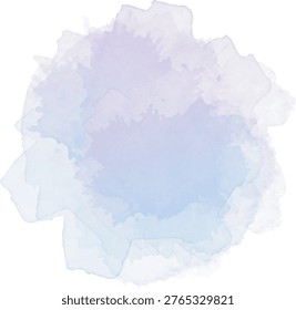 Violet Watercolo round, vector illustration card