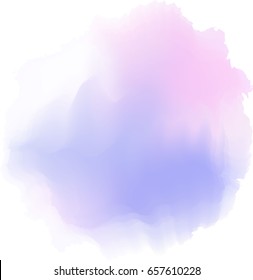 Violet watercolor background. Vector.