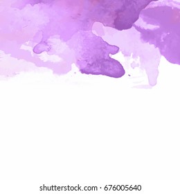Violet watercolor background vector