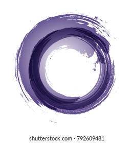 Violet watercolor background. Vector illustration.