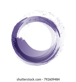 Violet watercolor background. Vector illustration.
