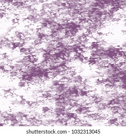 violet watercolor splash pattern with horizontal aligned stains and white gaps, vector illustration