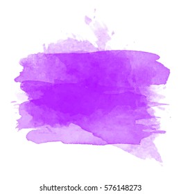 Violet watercolor splash vector