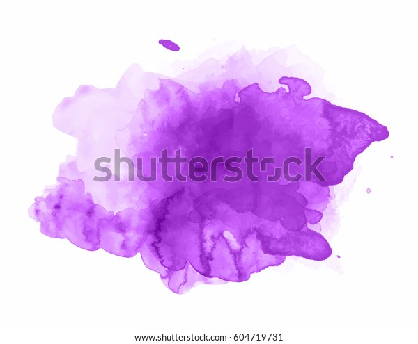 Violet Watercolor Splash Vector Stock Vector (Royalty Free) 604719731 ...