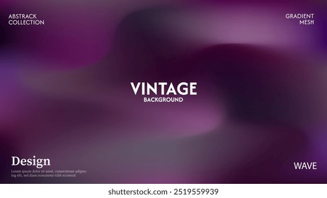Onde violette, arrière-plan abstrait. Texture de surface douce. Arrière-plan de couleur sombre avec place pour le design. dans eps10