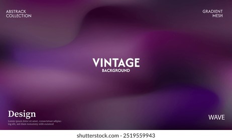 Onde violette, arrière-plan abstrait. Texture de surface douce. Arrière-plan de couleur sombre avec place pour le design. dans eps10